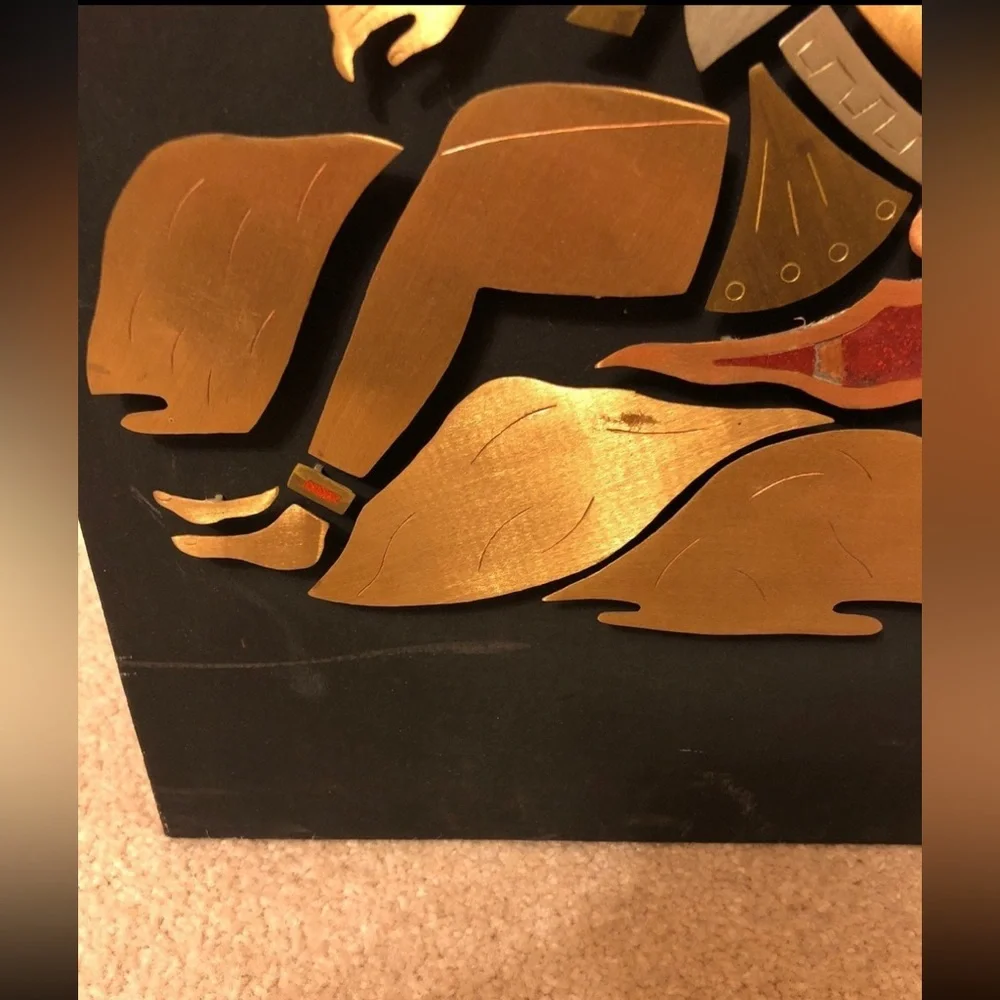 One Of A Kind Mixed Metal Native love scene wall art